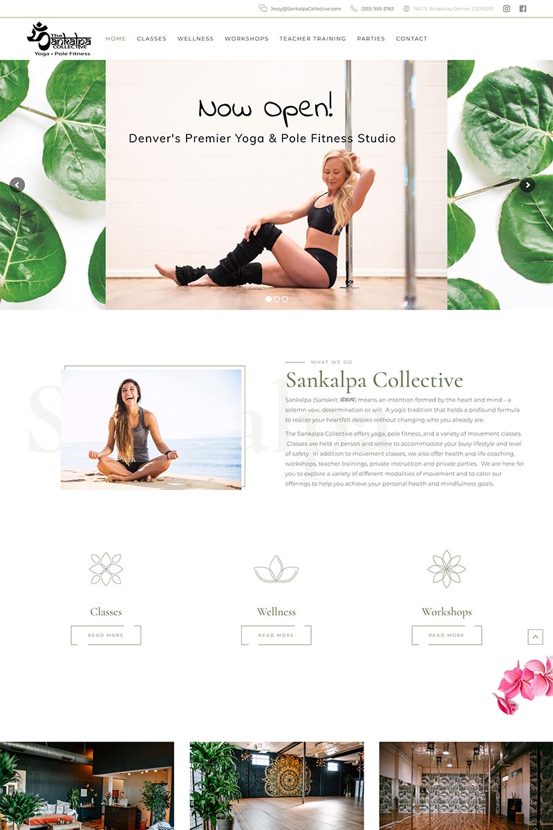 Sankalpa<br>Collective website example