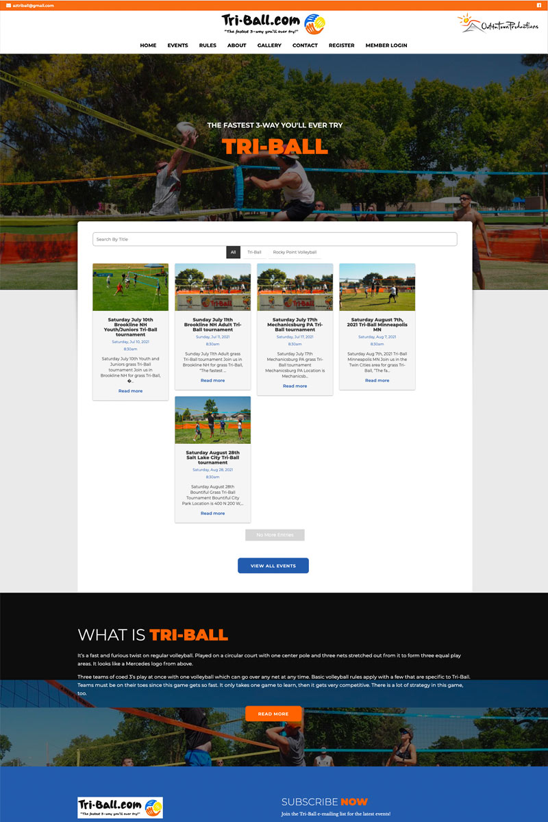 Tri-Ball website example